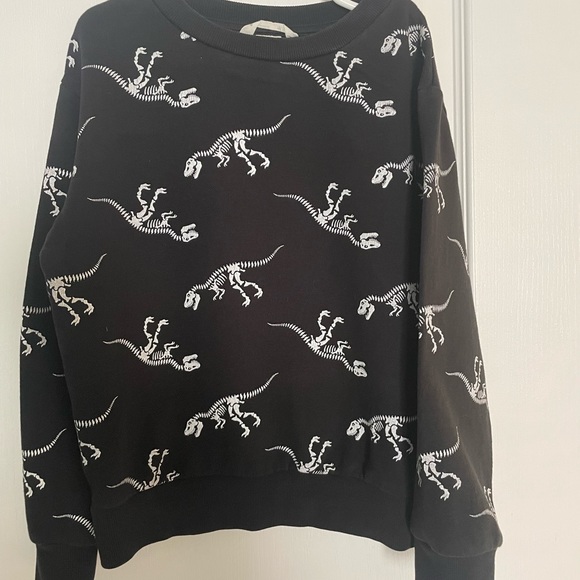 Boy sweatshirt  dinosaur H&M size 6-8 - Picture 4 of 6